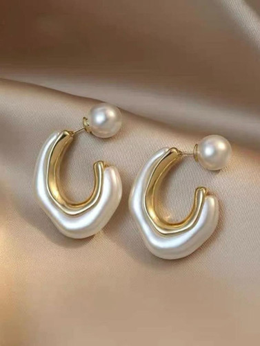 گوشواره حلقه و مروارید